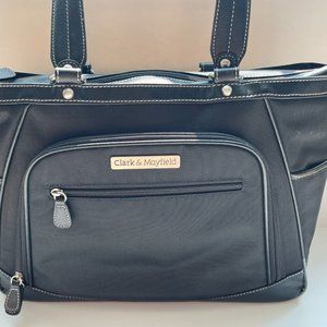 Clark & Mayfield Over Night Zipper Hand Bag Metro Laptop or Diaper Bag or Travel